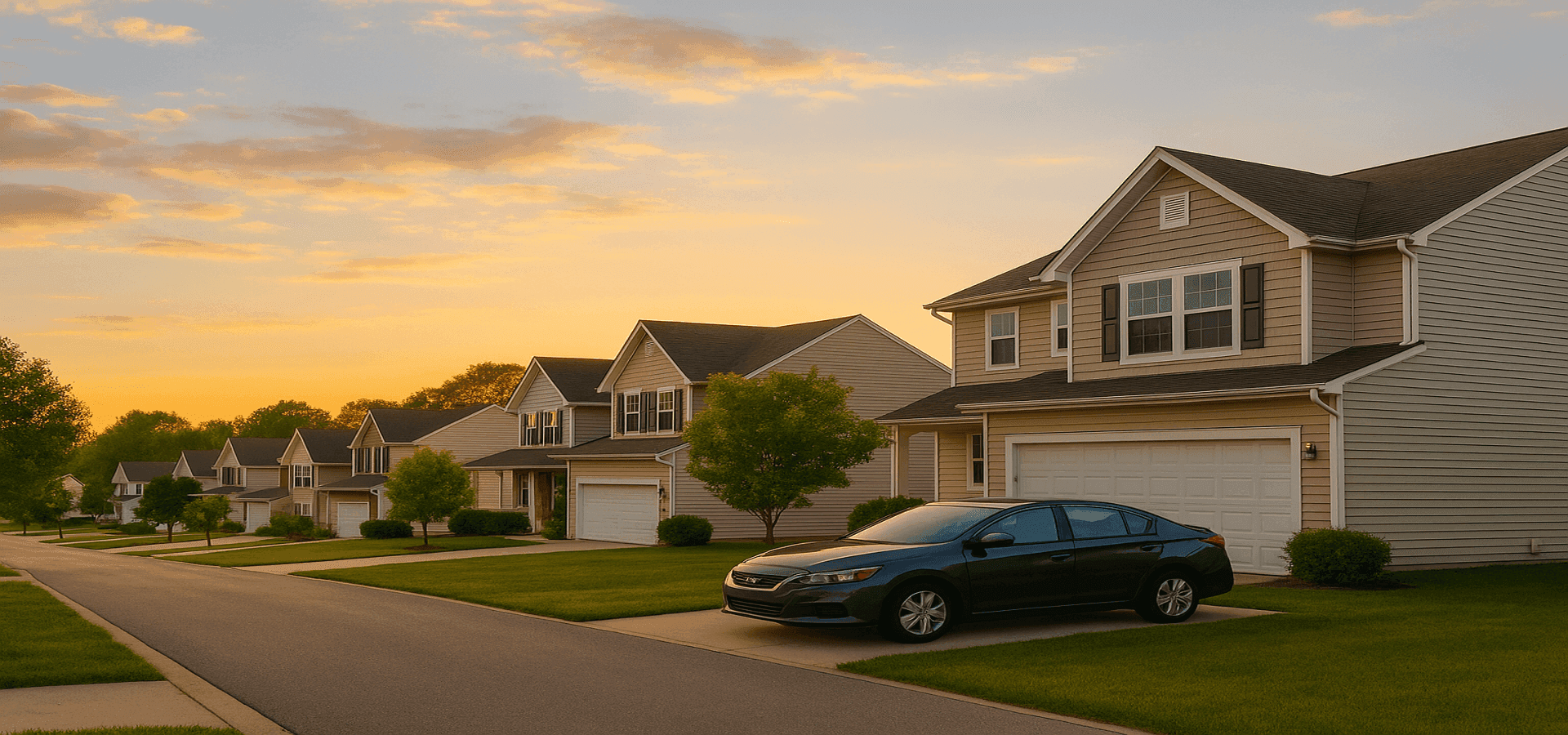 Suburban home in the United States